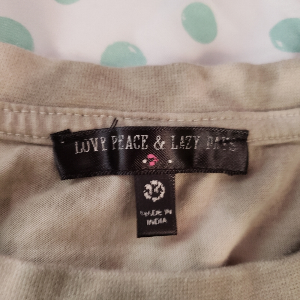 Love green tie dye daisy crop top - Picture 3 of 4